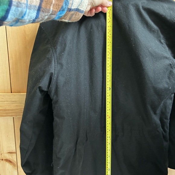 Filson Cover Cloth Mile Marker Coat - Small, Black. INCLUDES add-on Filson Hood. - Picture 16 of 16